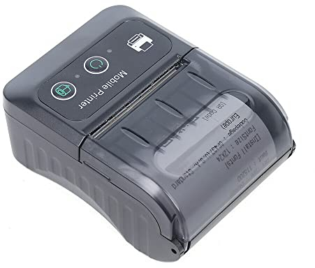 SHZICMY Thermodrucker Bluetooth USB POS Kassenbon Bondrucker Belegdrucker Drucker 48mm Druckbreite Kleindrucker Tragbarer