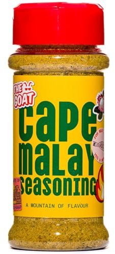 The GOAT Cape Malay Curry Seasoning Blend and Rub 75g Shaker - Authentic South African Malay Flavour Infusion for Meat & Vegetables, Handcrafted Premium Spice Mix Ideal for Marinades and Roasting