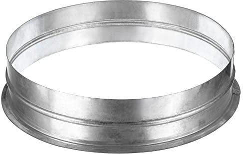 PATIKIL 12 Duct Connector, Metal Flange Fitting Duct Air Tight Couplings Vent Extension for Heating Cooling Ventilation HVAC System