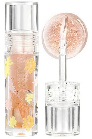 Lip Oil,Fruity Rouge À Lèvres Hydratant Incolore, Rouge à gloss repulpant lèvres Liquide Brillant pour des Lèvres Longue Tenue Lip glow oil Laissant les lèvres plus Pulpeuses et Hydratées(#01)