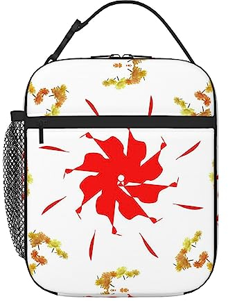 Vacsax Lonchera giratoria con diseño de albóndigas para hombres, bolsa de almuerzo reutilizable para hombres y mujeres adultas, lonchera pequeña aislada para el trabajo y picnic