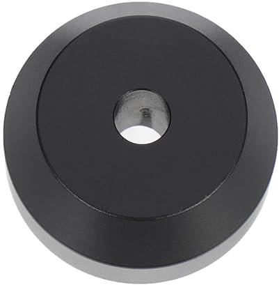 Gatuida 45 RPM Adattatore per Disco Vinile da 7 Pollici Alluminio Massiccio Durevole Adattatore 45 Facile da installare Stabilità e Durabilità, Nero
