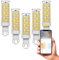 AEPOYU 7W WiFi Smart G9 LED Dimmbar Glühbirne 68.3MM G9 LED Bulb Lampen, 2700K - 6200K 500LM Kein Flicke (40 W Halogen Äquivalent) 220 V-240 VAC, App Steuern Kompatibel, 5er Pack