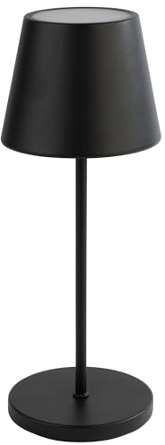 APS 17002 MERLE Kabellose USB-C Tischleuchte, Fartemperatur und Helligkeit einstellbar, spritzwasssergeschützt IP 54, inkl. Dockinstation und Fernbedienung