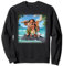 Disney Moana Maui Heihei and Pua Tropical Ocean Heroes Sweatshirt