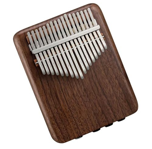 Elektrisches Kalimba-Daumenklavier Mit 17/21 Tasten Professionelles Kalimba-Daumenklavier Mit Integriertem Tonabnehmer Vollfurnier Massivholz-Tasteninstrument(17)