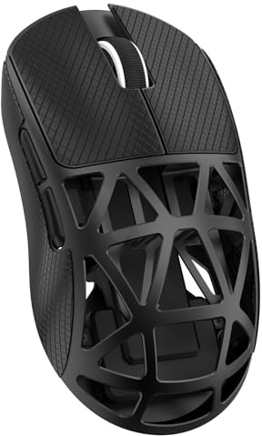 ATTACK SHARK mouse in lega di magnesio R2, PixArt PAW3950 sensore da gioco, mouse wireless 8K, 48 g, BT/2,4 G/Wired Gaming, DPI 42000, Office Mice per Win11/Xbox/PS/Mac -Black