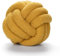 Fay Bless Moderne Wohndekoration Knotenkissen - Handgefertigtes, weiches rundes Kissen für Schlafzimmer, Bett und Wohnzimmer (Ginger,28CM)