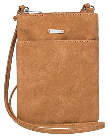 Roxy As You Can Sleek Compact Phone Bag with Adjustable Straps, Camel