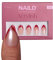 NAILD Soft Gel Press On Nails | 30x dünne, wasserfeste Nägel zum Aufkleben | Kunstnägel zum Aufkleben | Nagellack-Ersatz | Halt bis zu 14 Tage | Almond Nagelform (Glazed Valentine, Almond)