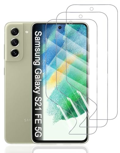 Hhfcryst Hydrogel Folie für Samsung Galaxy S21 FE 5G, 3 Stück TPU Displayschutzfolie HD Transparent Weich Schutzfolie (Nicht Gehärtetes Glas)