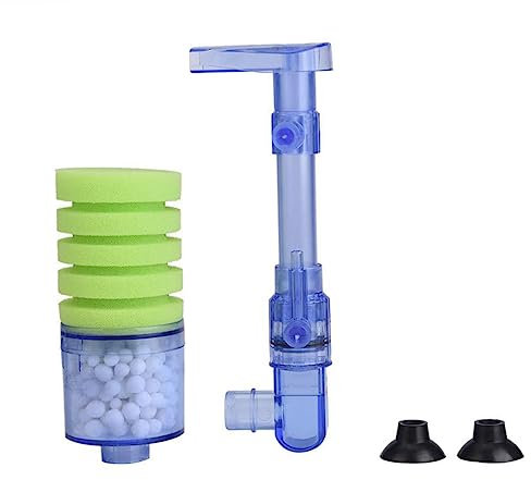 ROMISBABA Wall-Mounted Pneumatic Biochemical Aquarium Filter for Fish Tank Efficient Water Biofilter Easy Installation Compact Design