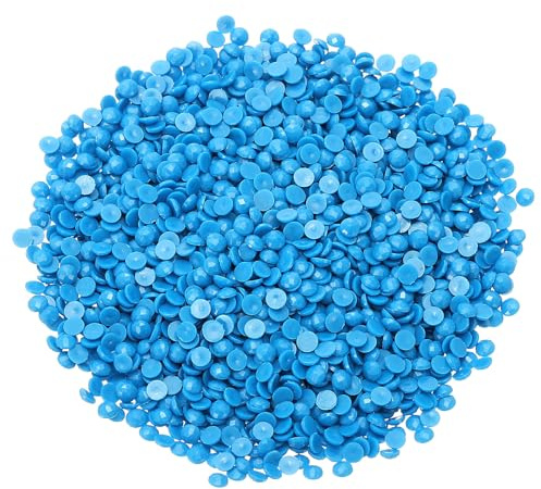 PATIKIL 6000 Stück Diamond Painting Steine, Diamant Malerei Perlen, Diamanten Deko Strasssteine für Nägel Edelsteine Kunsthandwerk Ornamente Textilien DIY, Blau
