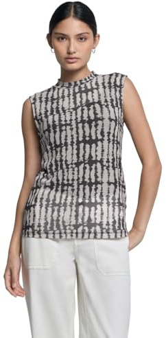 Street One Studio Damen Gemustertes Mesh-top Gemustertes Mesh-Top (1er Pack)