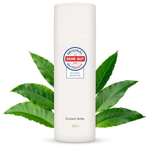 natüür Cream forte 150 ml | Reichhaltige Feuchtigkeitscreme bei Neurodermitis, Psoriasis & Ekzem Creme | Gesichtscreme & Körpercreme | Mit Neem-Extrakt | Moisturizer auch als Neurodermitis Creme
