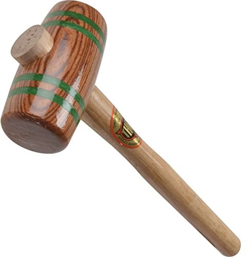Thor 8050 - Martello cilindrico in legno di latifoglie, 5 cm
