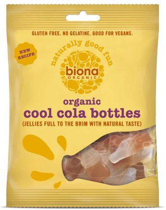 BIONA Organic Cool Cola Bottles 75g (Pack of 10)