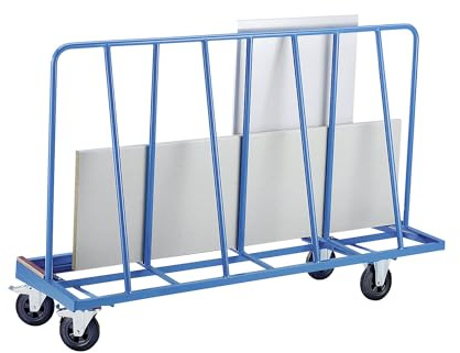 eurokraft pro | Platten-Transportwagen | Einseitige Ausführung, lang, Tragfähigkeit 500 kg