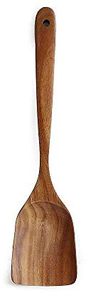 Mary Paxton Teak-Küchenutensilien, Holz-Spachtel, Löffel, Pfannenwender, Küchenutensilien, Würfelschaufel, Teigschaufel, natürliche Utensilien, handgefertigtes Besteck wooden turner(13*3.23in)