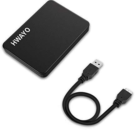 HWAYO 250GB Portable External Hard Drive Ultra Slim 2.5'' USB 3.0 HDD Storage for PC, Desktop, Laptop, MacBook, Chromebook, Xbox One