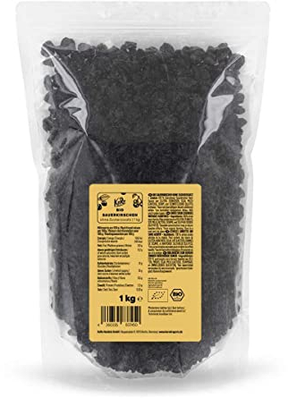 KoRo - Bio Sauerkirschen ohne Zuckerzusatz 1 kg - Getrocknete Kirschen - ohne Zuckerzusatz - Bio-Qualität - Entsteint