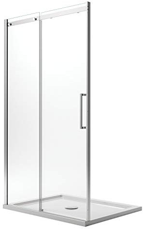 Porte Paroi Douche 120CM H200 Verre Transparent 8mm vers Gauche avec Easy-Clean mod. Prime
