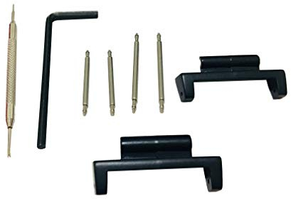 Richie strap] 22mm 5 Ring Nylon Watch Band Strap Metal Adapters Kit for Casio GShock GG-1000 GSG-100 GWG-100 GWG100 GSG100 (Metal Adapters Kit)