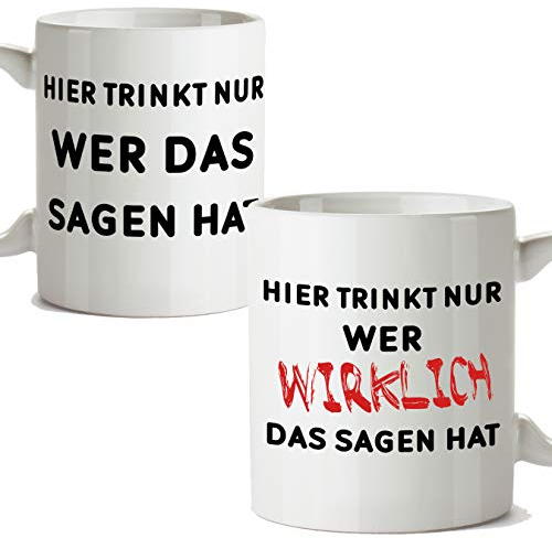 MUGFFINS Aquí Bebe quien Manda (DE) (Pack 2 Tazas)