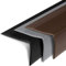 Floordirekt Treppenkantenprofil aus Vinyl Außenbereich Anti Rutsch Winkelprofil aus PVC Stufenkantenprofil 100 x 6,0 x 4,2 cm