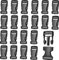 klickverschluss 20 Stück, Side Squeeze Buckle Ersatz steckschnalle, Plastikschnalle für Gurtband, 6 Größen zur Auswahl: 15mm