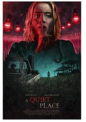 Filmposter A Quiet Place 25, Leinwand-Poster, Wandkunst, Dekor, Bild, Gemälde für Wohnzimmer, Schlafzimmer, Dekoration, ungerahmt: 40 x 60 cm