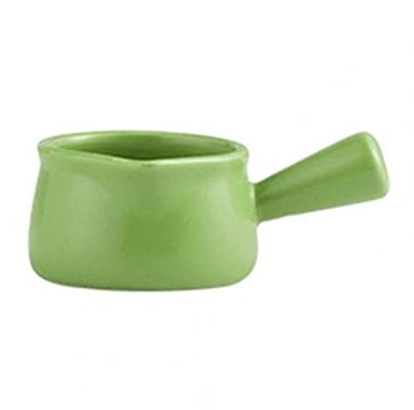 Gravy Boat Ceramic Saucepan Milk Jug Cookware Kitchen Cookware Pot Jam Bowl Milk Cup with Handle Sugar Bowls Salad Dressing Gravy Boat (Color : Green)