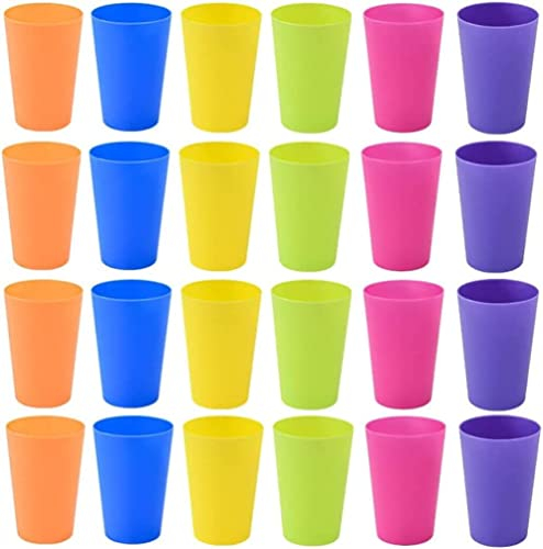 lepetitmitron lot de 50 gobelets réutilisables en polypropylène - 30cl - Multicouleur (Lot de 50)