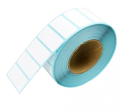 PARENCE.- Etiquettes Autocollantes Thermique / 800 Pièces 35x25mm / 1 Rouleau de 800 Etiquettes Blanches pour Imprimante Thermique à Rouleau/Autocollants, Bureau, Maison