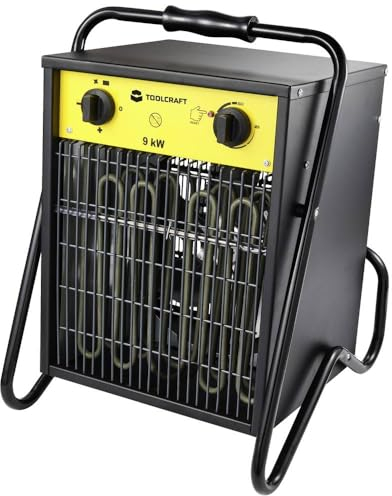 Radiateur de chantier soufflant TOOLCRAFT TO-8578338 9000 W noir/jaune