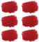QUARKZMAN Fell Mikrofon Windschutz 10mm x 55mm Mikrofonabdeckung Windschutz für Innen- und Außenmikrofon Rot 6er Pack
