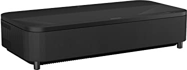 Epson EpiqVision Ultra LS800 Ultra Short Throw 3-Chip 3LCD Smart Streaming Laser Projector, 4,000 Lumens, 4K PRO-UHD, HDR, 150 Class, Android TV, 2.1ch Yamaha Built-in Speakers - Black (Renewed)