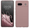 kwmobile Handyhülle kompatibel mit Google Pixel 7a Hülle - Handy Case aus weichem Silikon in Nude Lilac