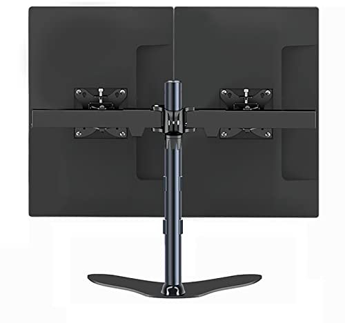 Soporte de TV Soporte De Monitor Dual, Soporte De Monitor De Dos Brazos Ajustable En Altura Independiente, para 2 Monitores Se Adapta A Monitores De 17 A 32 Pulgadas