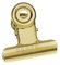 MAUL Papierklemmer MAULstandard aus Metall (10 Stück), Klemmer mit breitem Verschlussclip 3 cm und Klemmweite 1 cm, Gadget für Haushalt, Küche und Büro, geeignet für DIY Projekte, Gold
