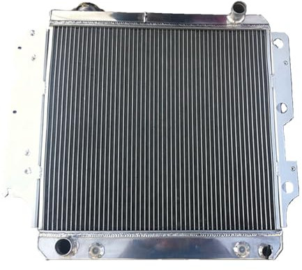 Radiatore in alluminio completo a 3 file per Je-ep Wrangler YJ/TJ AT 2.4L 2.5L 4.0L 4.2L 1987-2006