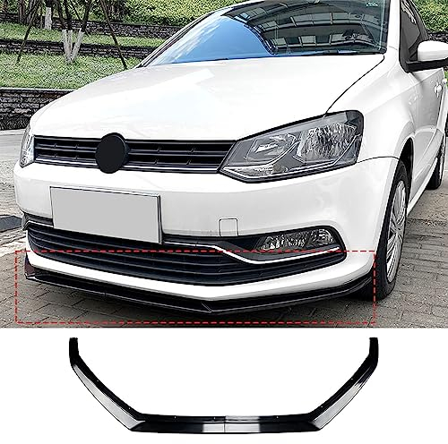Frontspoiler-Stoßstangenlippe, Splitter-Blade-Body-Kit, Außenverkleidungszubehör, Kompatibel mit Volkswagen Polo 6R 6C 2009-2017
