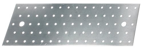 Alberts 820435 Lochplatte | sendzimirverzinkt | 300 x 100 x 2 mm | 20er Set