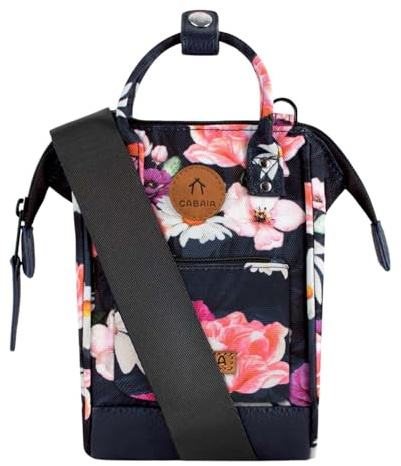 CABAIA Nano Bag Osaka – Sac Bandoulière 1,8 L pour Femme et Homme – Tissu Recyclé, Déperlant et Vegan – Design Compact et Pratique – Bleu