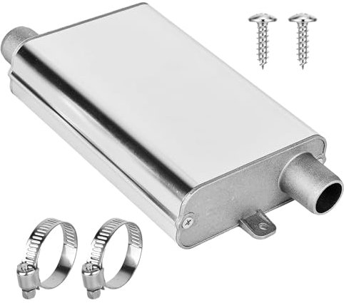 Silenciador, 24mm Silenciador Coche, Silenciador De Calefactores De Aluminio, Silenciador De Tubo De Escape, Silenciador De Calentador De Estacionamiento, Reduce El Ruido Del Tubo De Escape