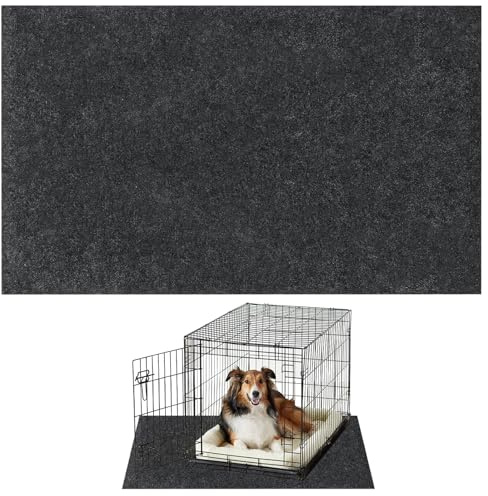 Under Dog Crate and Kennel Mat to Protect Floors,Non-Slip, Waterproof Dog Crate Mat Liner for Kennel Training,Protects Floors From Wear and Scratches 74 x120 cm