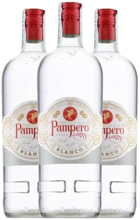 Ron Pampero Añejo Blanco 1 L (Caja de 3 Botellas de 1 L)