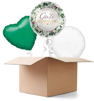 NEU Ballongrüße Gute Besserung, 3 Ballons