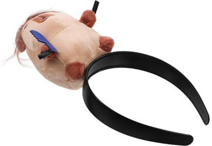 BELLIFFY Capybara Stirnband Für Partys Lustiges Haaraccessoire Im Cartoon-design Kostüm Und Fotorequisit Für Festivals Und Festliche Anlässe Braunem Plüschmaterial