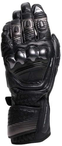 Dainese Fiero Metal Motorrad Handschuhe, schwarz, S